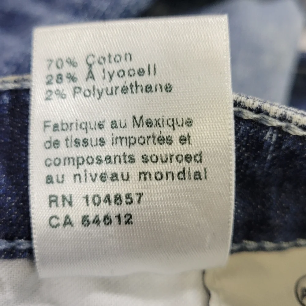 AG Adriano Goldschmeid The‎ Stilt Crop Jeans Distressed Look Size 29